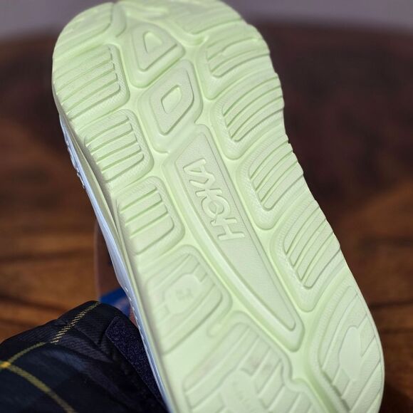 Hoka Ora Recovery Slide 3 Sandals Aqua Breeze Celery Green Men's 9 Clifton New - Picture 13 of 14